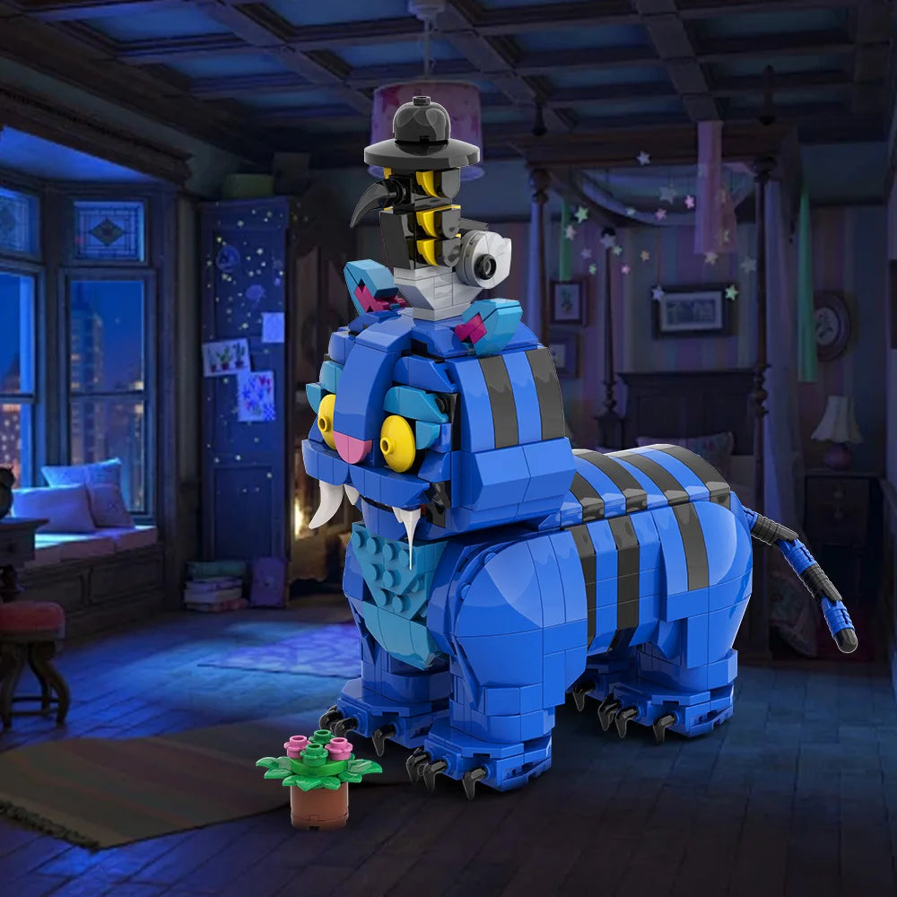 ChatGPT said:  K-Pop Demon Hunter Lion Crow Building Blocks Toy